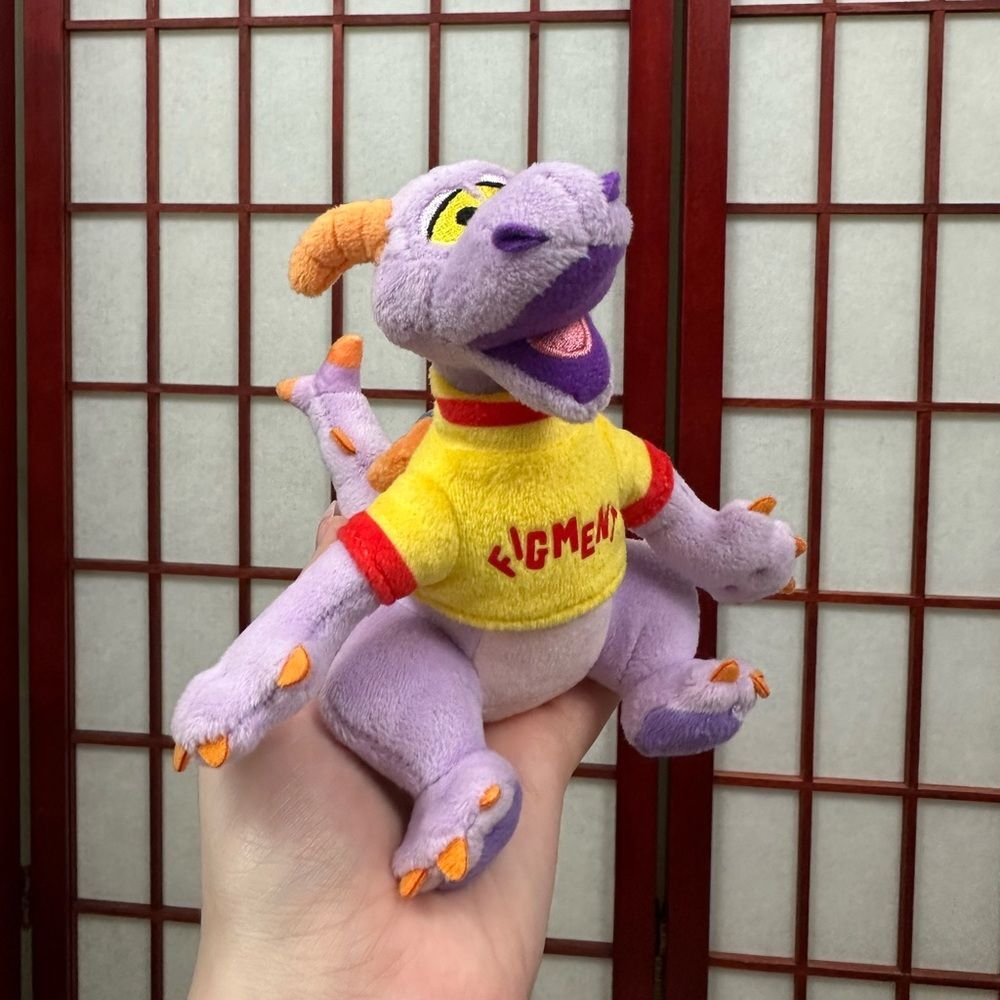 Disney Parks Exclusive Figment Epcot Magnetic Shoulder Pal Plush NO MAGNET